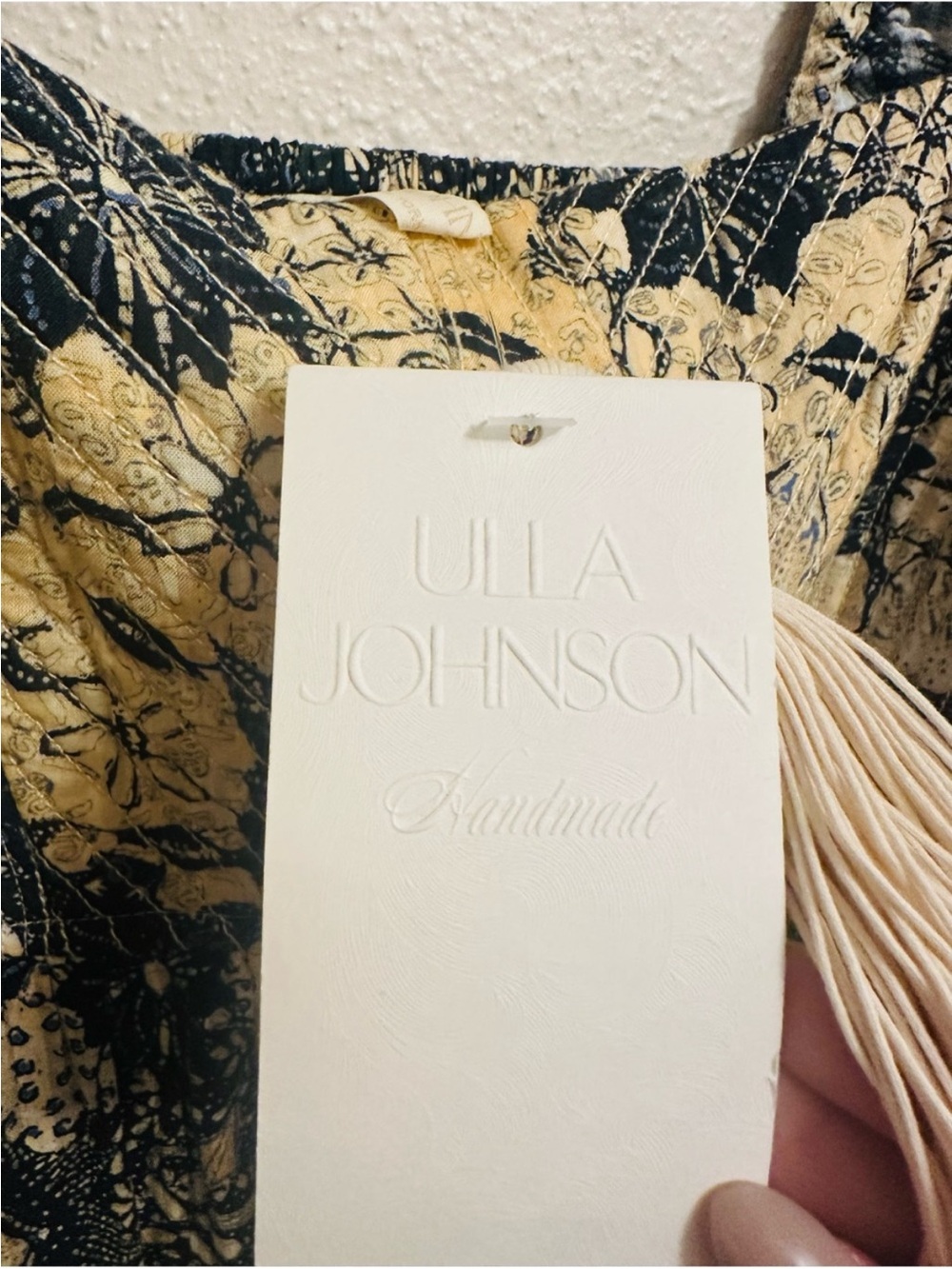 ULLA JOHNSON Natilda Boho Patchwork Floral Puff Sleeve Square Neck Maxi Dress - Picture 5 of 12